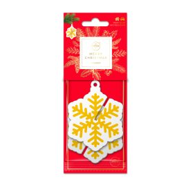 Aroma Car autóillatosító 3D Snowflake Gold