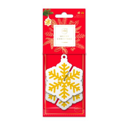 Aroma Car autóillatosító 3D Snowflake Gold